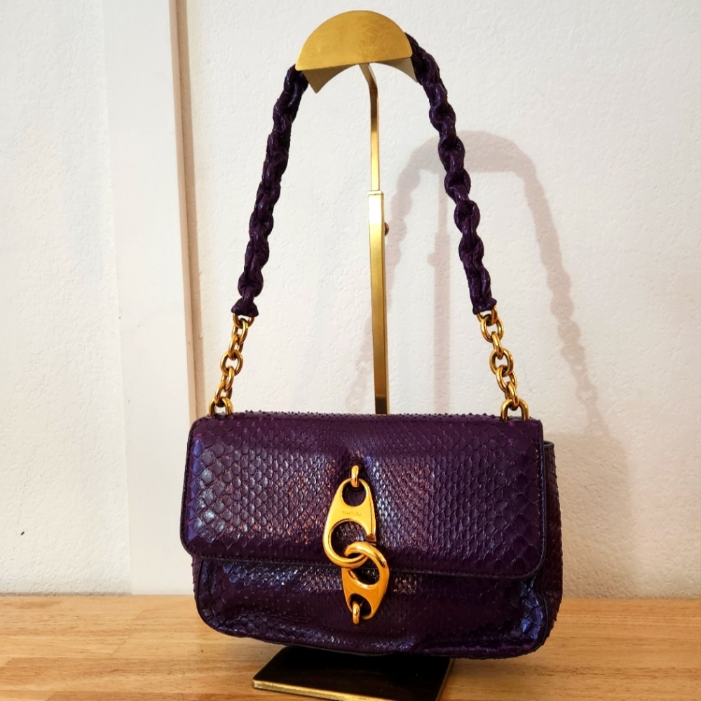 Tom Ford Python Carine shoulder bag